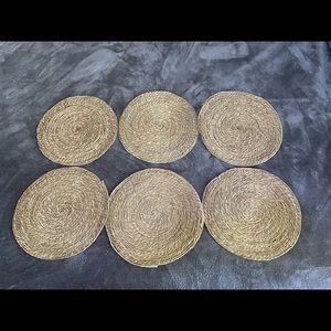 Set of Six Wicker Place Mats